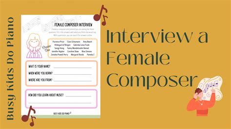 Interview A Female Composer - Busy People Piano