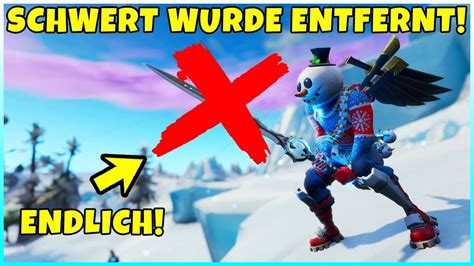 ENDLICH Das SCHWERT Wurde ENTFERNT Fortnite Battle Royale YouTube