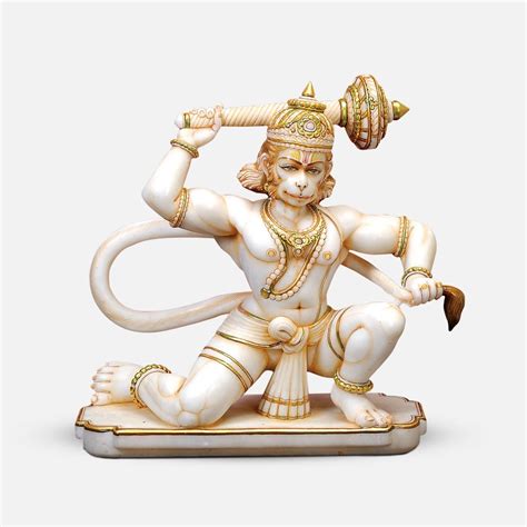 Hanuman Ji White Marble Murti Statue For Home At Rs In Alwar