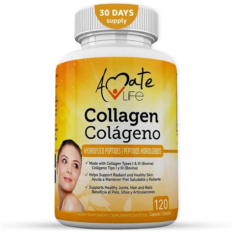 Buy Colageno Hidrolizado para Mujer y Hombre Capsulas Colágeno para