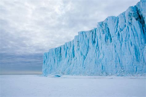 The Barne Glacier As Seen From The Sea Ice Of Mcmurdo Sound Antarctica