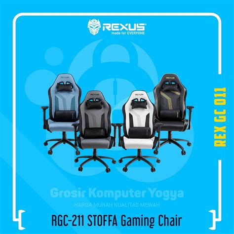 Jual Rexus RGC 211 STOFFA 4D Armrest Butterfly Mecha Gaming Chair Kursi