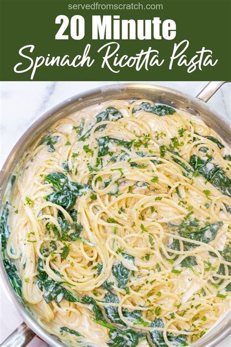 20 Minute Spinach Ricotta Pasta Artofit