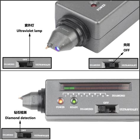 Profesional De Alta Precisi N Led Diamante Probador Joyer A Gema