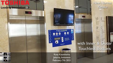 Toshiba Lifts W Touchless Sensors Kota Kasablanka Jakarta Youtube