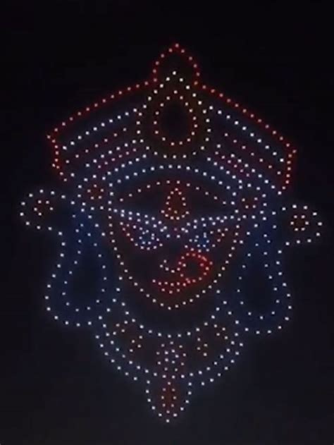 Watch: 600 Drones Light Up The Kolkata Night Sky On Dussehra