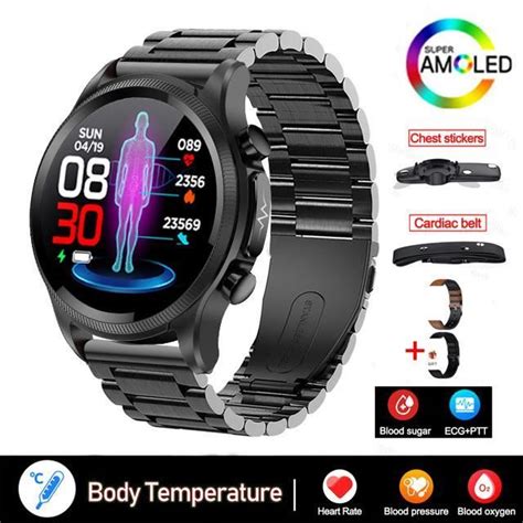 Rumocovo Montre Connect E Ecg Pour Hommes Et Femmes Haut De Gamme