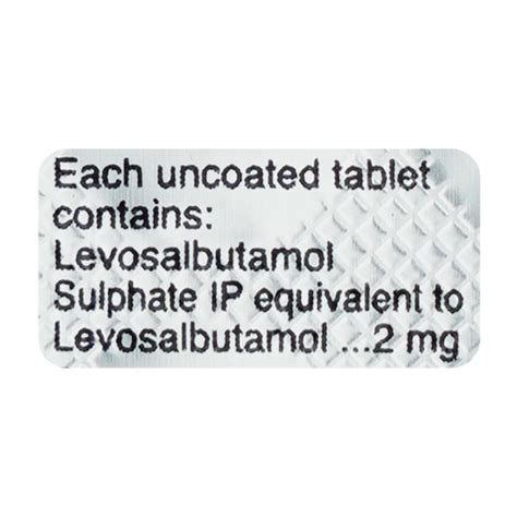 Levolin 2mg Tablet 10 S Price Uses Side Effects Netmeds