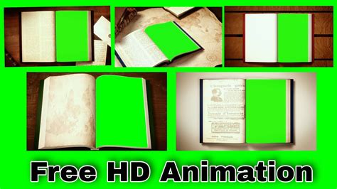 Book Opening Green Screen Video Free Book Opening Animation Video