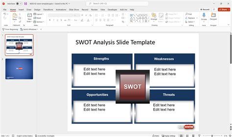 Free SWOT PowerPoint Slide Template & Presentation Slides