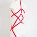 Red Body Harness Lingerie Valentine Fashion Strappy Lingerie Red