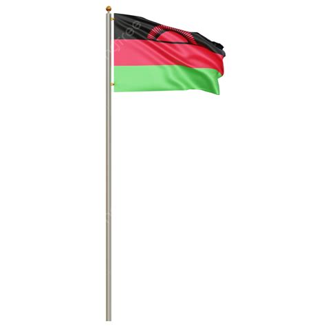 Malawi Flag With Pole Malawi Flag Waving Malawi Flag Waving