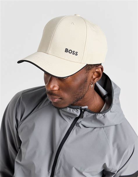 White BOSS Bold Logo Cap - JD Sports Global