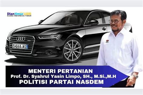 Tidak Tercantum Di Lhkpn Mobil Mewah Audi A Koleksi Menteri Syahrul