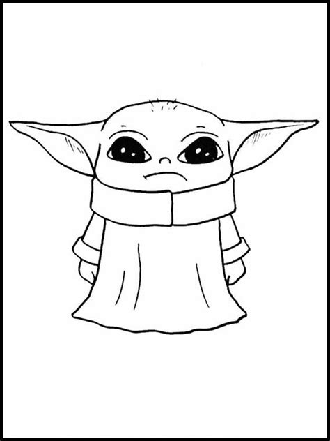 Mandalorian Baby Yoda Da Colorare