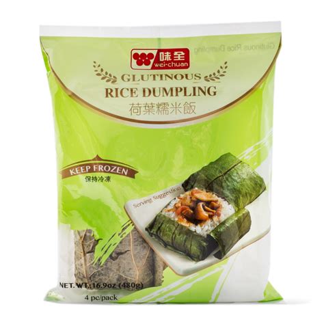 Get Wei Chuan Glutinous Rice Dumpling Wrapped In Lotus Leaf Frozen 480