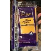 Great Value Deli Style Sliced Mild Cheddar Cheese Calories Nutrition