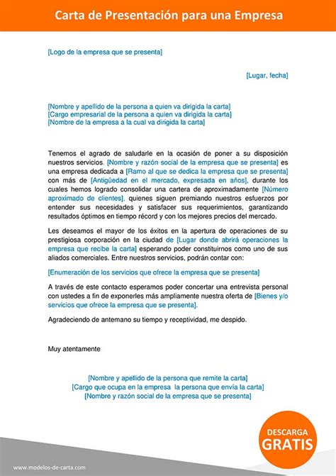 Introducir Imagen Modelo Carta De Presentacion De Una Empresa Porn