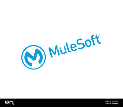 MuleSoft, rotated logo, white background Stock Photo - Alamy