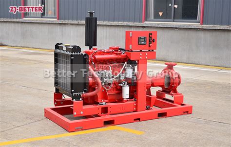 500gpm 100psi Diesel End Suction Fire Pumps For Long Term Security Better Technology Co Ltd