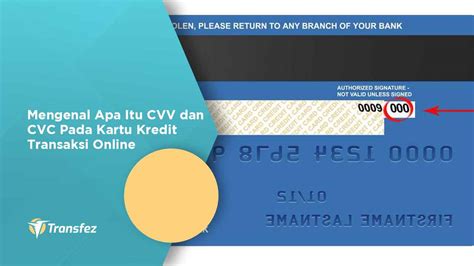 Apa Itu Cvv And Cvc Pada Kartu Kredit Transaksi Online