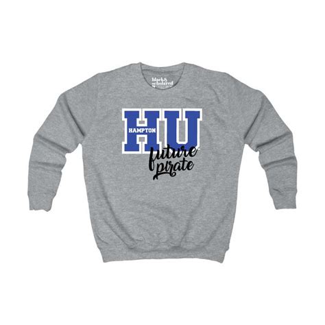 Hampton University™ HU Future Pirate Youth Sweatshirt – Black & Scholared