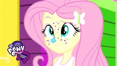 Equestria Girls Whats On Fluttershys Face Mlp Eg Movie Youtube