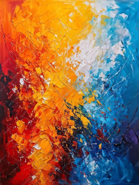 Premium Vector | Abstract oil painting on canvas abstract oil painting ...