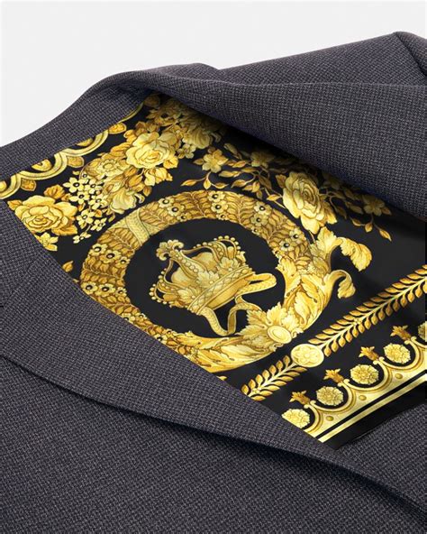 Versace Medusa Saddle Single Breasted Blazer Versace