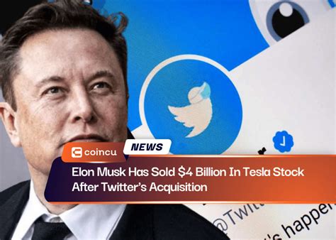 Coincu On Binance Feed Elon Musk Has Sold Billion In Tesla Stock