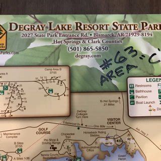 Degray Lake State Park Campground Map