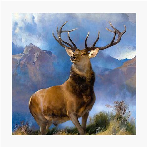 The Monarch Of The Glen By Edwin Landseer Photographic Print For Sale