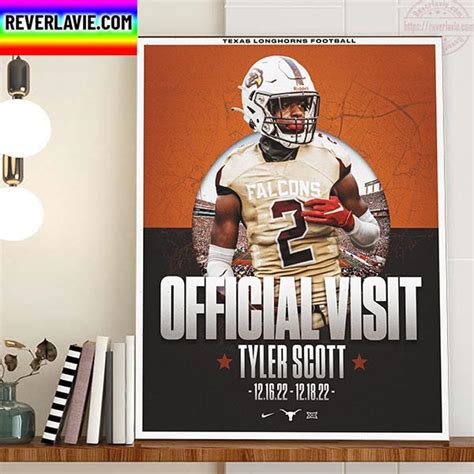 Tyler Scott Official Visit Texas Longhorns Football Home Decor Poster ...