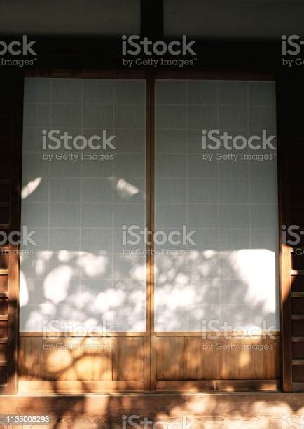 Japanese House Entry Wooden Door Entrance With White Texture Details