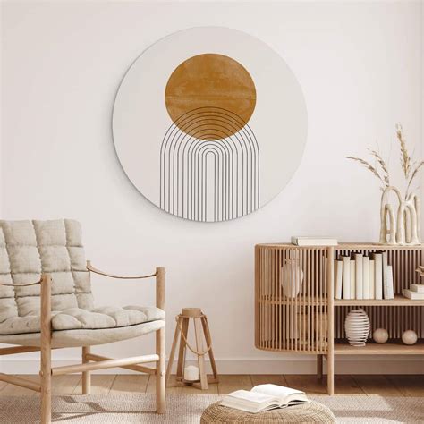 Tableau Sur Alu Dibond Rond The Miuus Studio Abstract Flow Wall Art Fr