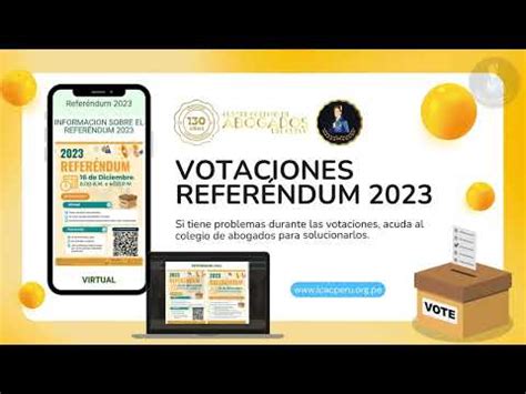 VOTACIONES REFERENDUM 2023 YouTube