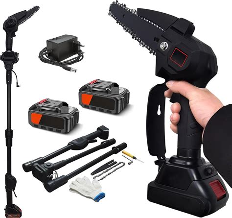 Chainsaw Cordless Telescopic 7089 21vhand Battery Chainsaw 5lb Lightweight Mini Extendable