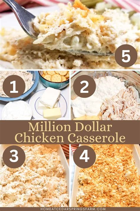 Million Dollar Chicken Casserole Recipe Home At Cedar Springs Farm