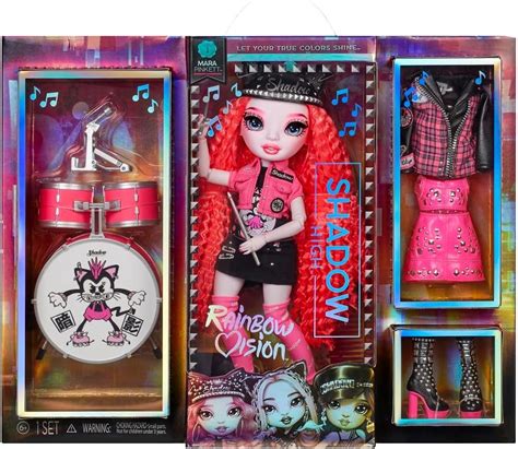 Buy Rainbow Vision Shadow High Neon Shadow-Mara Pinkett (Neon Pink) Fashion Doll. 2 Designer ...