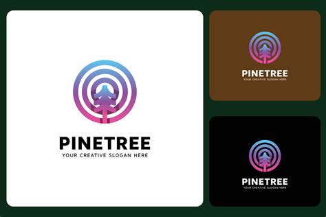 Pine Tree Logo Design Template 25514960 Vector Art at Vecteezy