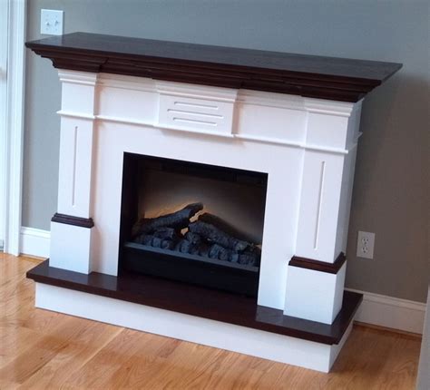 White Fireplace Surround With Wood Mantel Madison Taylor Wood Mantels