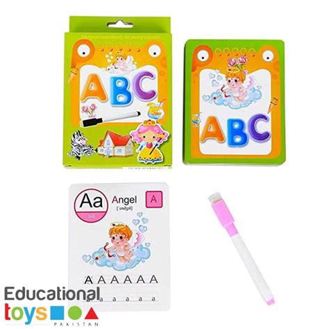 Buy Abc Learning Write And Wipe Flash Cards With Pen And Eraser Online