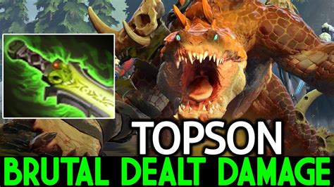 TOPSON Primal Beast Brutal Dealt Damage With Ethereal Blade Dota 2