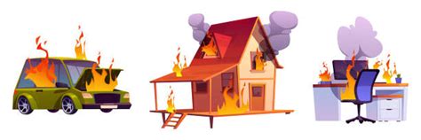 12700 Burning House Ilustrasi Grafik Vektor And Clip Art Bebas