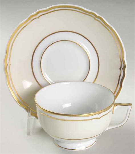 Polka Ivory Footed Cup Saucer Set By Ceralene Replacements Ltd