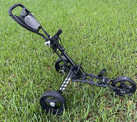 Tour Trek 3 Wheel Collapsible One Click Golf Push Pull Cart Ebay