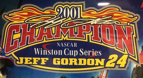 Jeff Gordon # 24 2001 Winston Cup Series Champion Hood (28”x25 ...