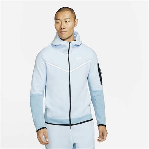 Nike Sportswear Tech Fleece Mens Full Zip Hoodie Blue Cu4489 441