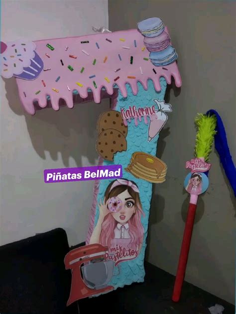 piñata número 7 mis pastelitos Piñatas BelMad Piñatas Piñata Pasteles