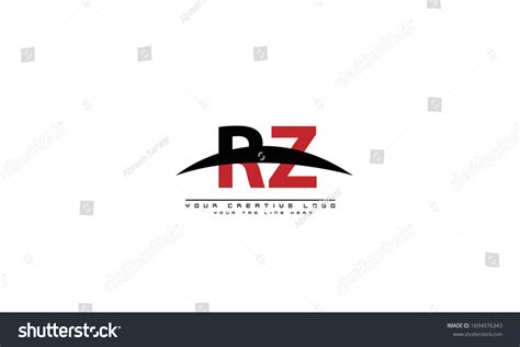 Rz Zr Abstract Vector Logo Monogram Stock Vector Royalty Free